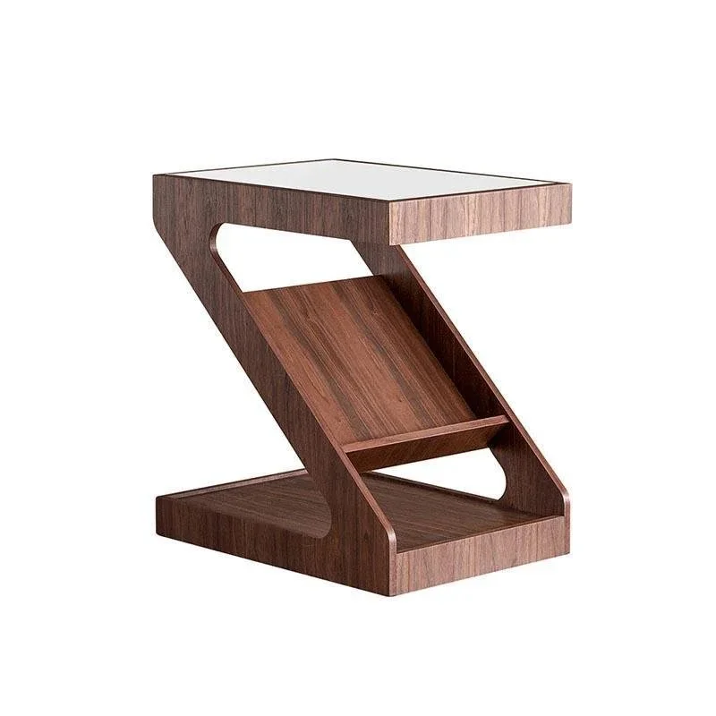 Wooden Z-Shaped End Table New Look and Design Customize Elegant Style For Living Room Bedroom Home & Office Furniture