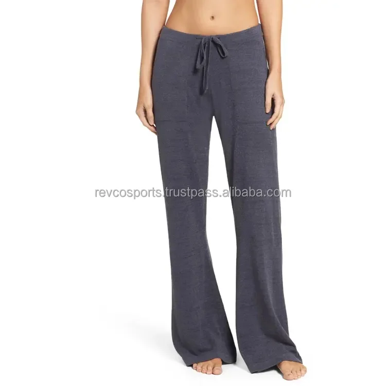 Ladies Fashion Casual Design Lounge Pants Women Super soft Knit Lightweight Joggers Drawstring Waist Women Slim Sports Joggers