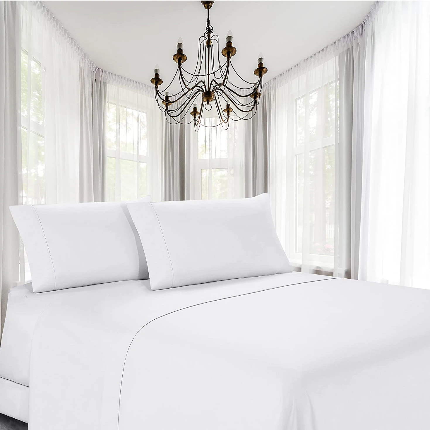 Wholesale 100 Cotton Full Twin All Size Hotel White Flat Sheets 2022 New Arrival Hotel White Bed Sheet