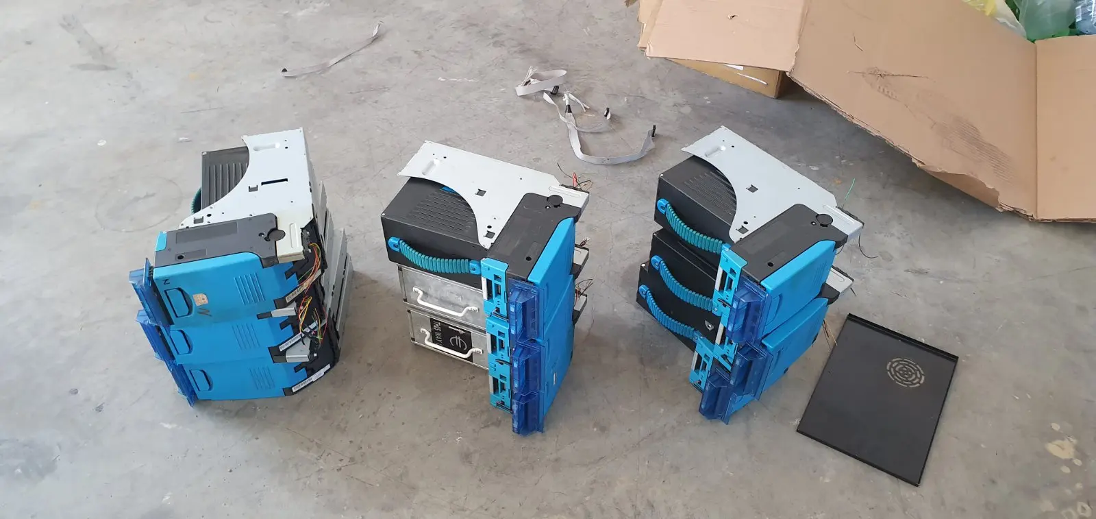 Used bill acceptors note readers recycler bank note validators