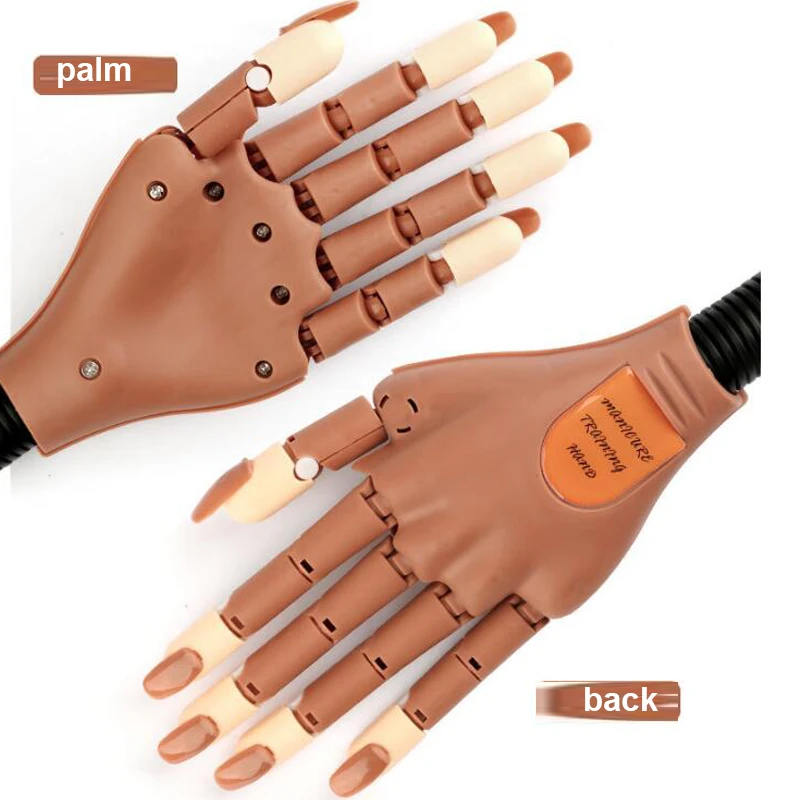 Hot sale Professional 100pcs Flexible Movable Nail Tools Kits Nail Training Practice Hand for Acrylic Nails