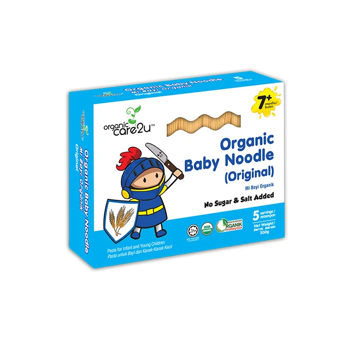 High Nutrition Quick Preparation Organic Original Baby Stick Noodle 4 Inches No Sugar and Salt Added