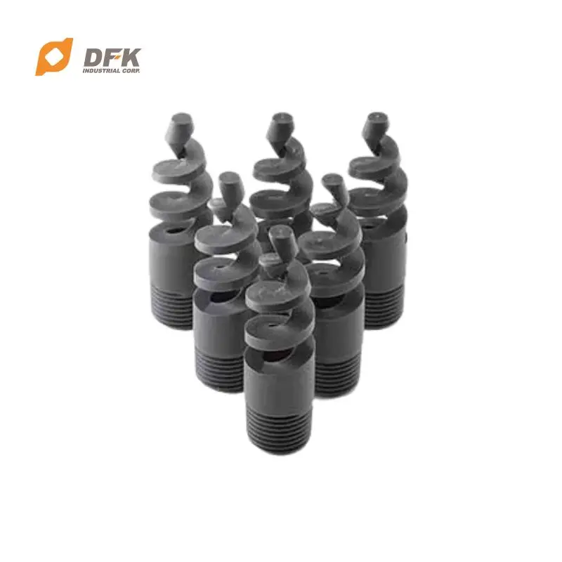 PEEK UPVC Clog-resistant Large Spray Angle Spiral Nozzle