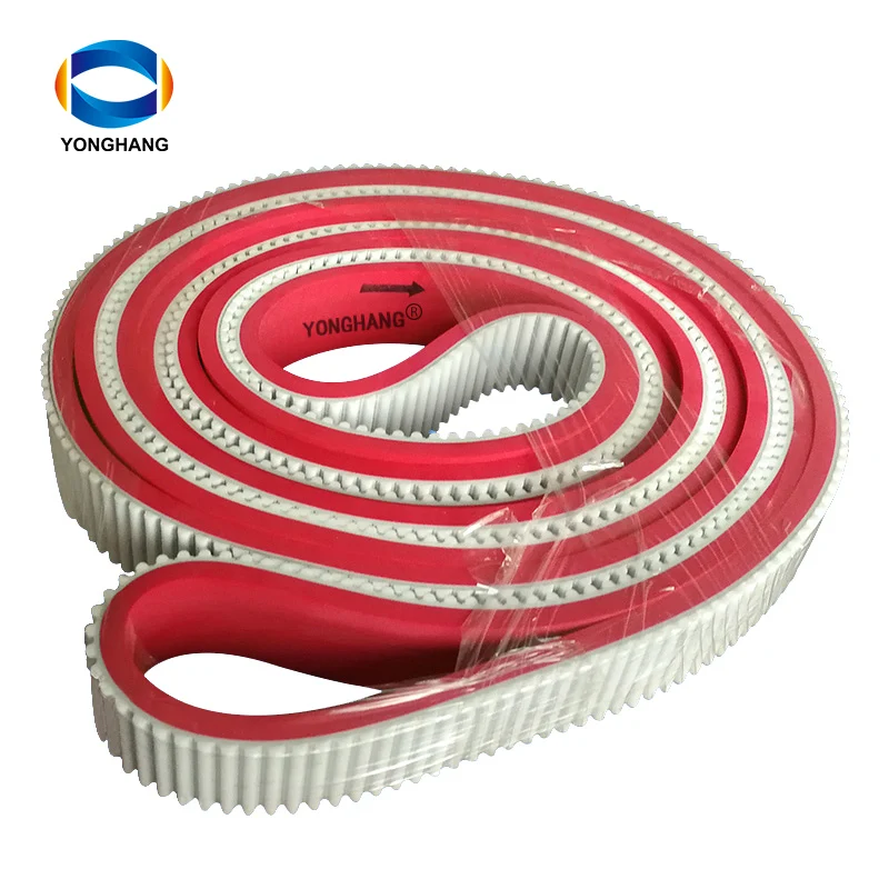 wholesale T AT HTD type PU and Rubber belt for food industry and package industry seamless and openPU timing belt