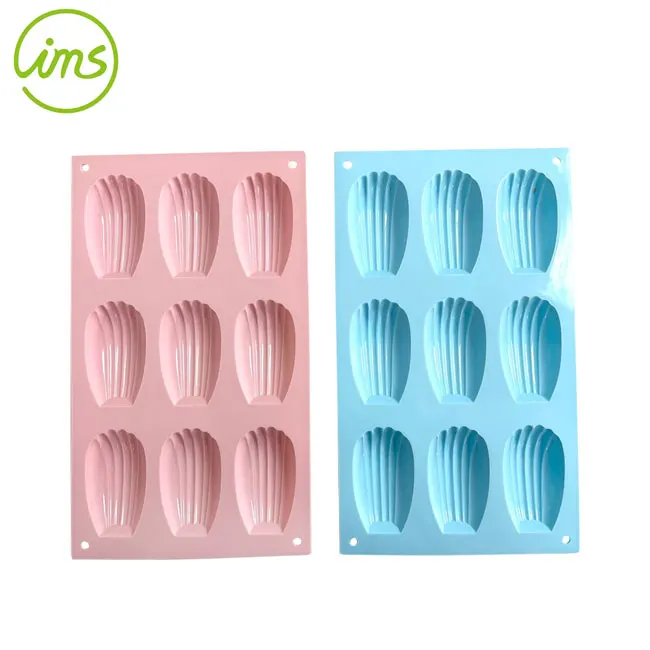 Silicone 9 Cavities Madeleine Pan Cookies Baking Mold