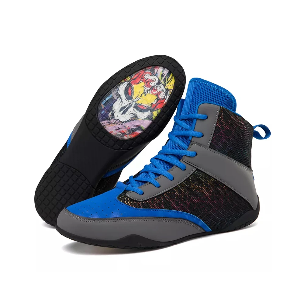 Lightweight High Quality Custom Design Wrestling Shoes  Weightlifting Powerlifting Workout MMA, Boxing Shoes