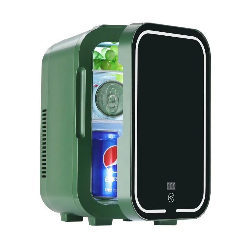 8L Beauty Display Digital Hot and Cold Dual  Mini Refrigerator for Car and Home Use