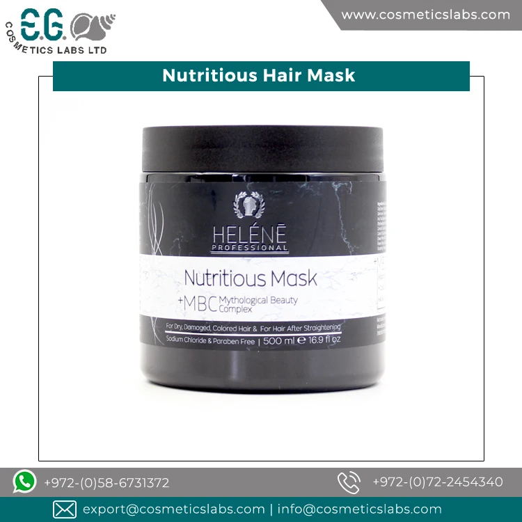 100% Quality Commitment Nourishing Organic & Natural Ingredient Made Nutritious Hair Mask from Israel Origin