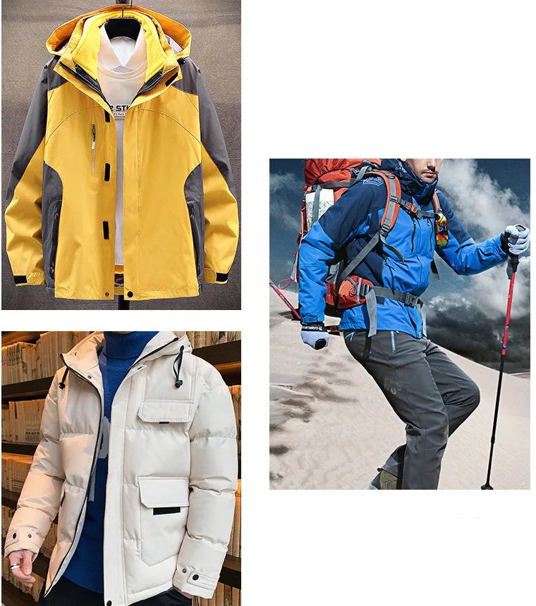 Factory Direct High Quality High Stretch Pongee Fabric with White Membrane for Clothing Jacket