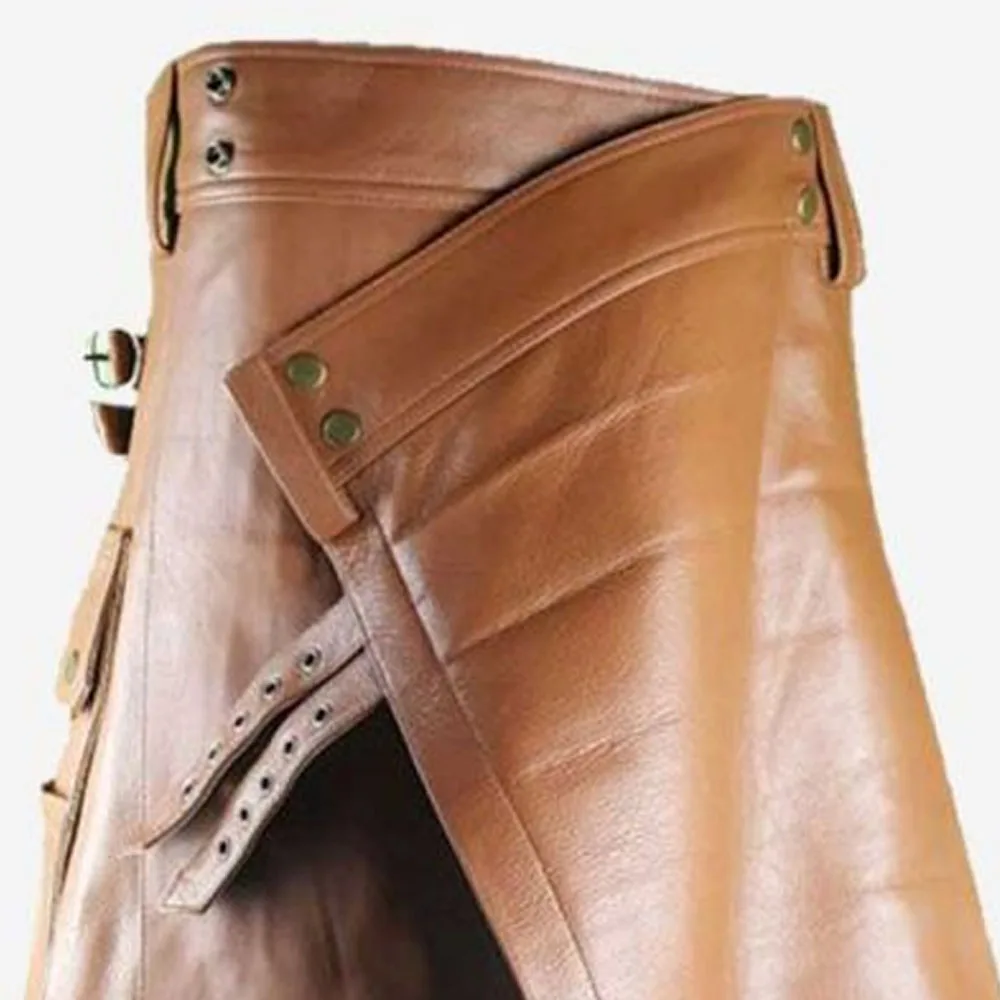 Fetish Leather Kilt Is Made Of Cow Black Leather Kilts At Wholesale Prices Made To Measure Leather Men Sexy Kilt For Men
