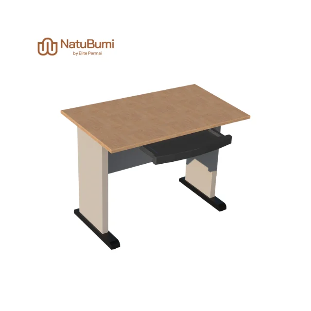Новый продукт компьютерный лабораторный стол MDF Материал Меламиновая отделка с металлической скромной панелью и ножками подносом для клавиатуры учебы