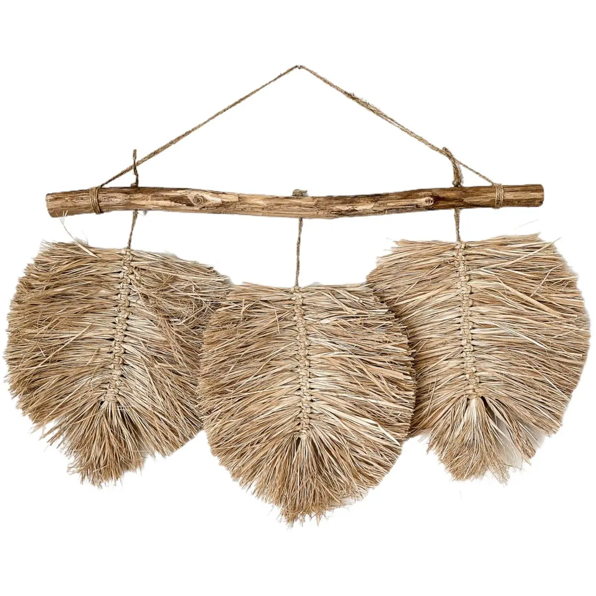 Bohemian handicraff ceremony with hand-woven seagrass decoration simple creative home wall hanging ornaments MADE IN VIETNAM