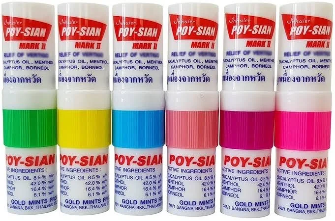Inhaler Brand Poy- Sian 2 in 1 essential oil from Thailand