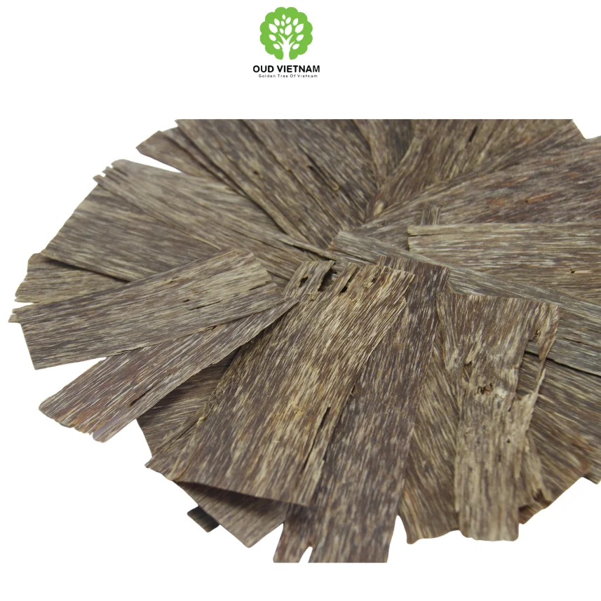 TRIPLE SUPER GRADE 2 SIDES FLAT OUD CHUNK FROM PURE OUD VIETNAM WITH GOOD HANDCRAFT METHOD