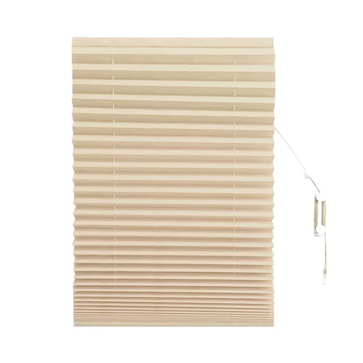 Temporary Paper pleated blinds  wholesale easy pleated paper fabric roller blinds