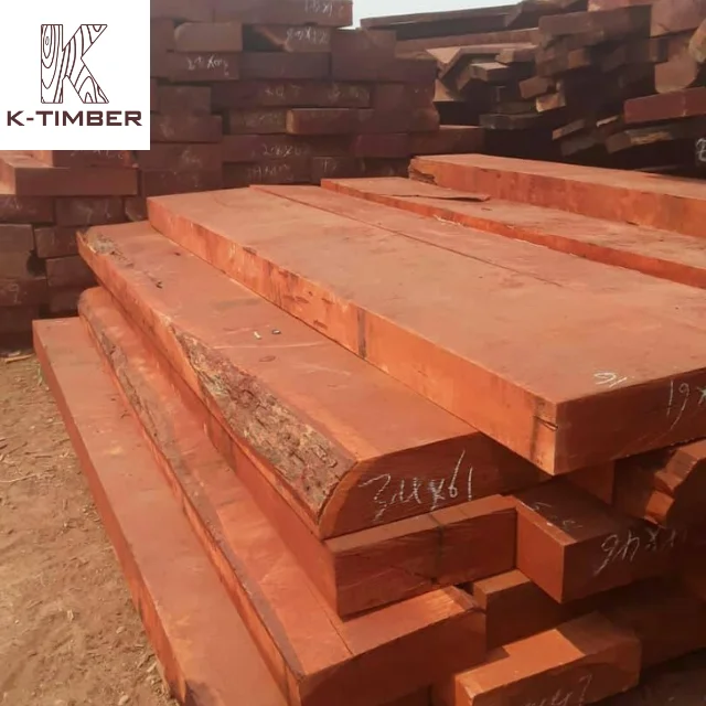 Mussivi Kiaat Dimensional Lumber Africa Wood Hardwood Flooring Block Board Wooden Solid Hardwood Lumber Wood For Construction