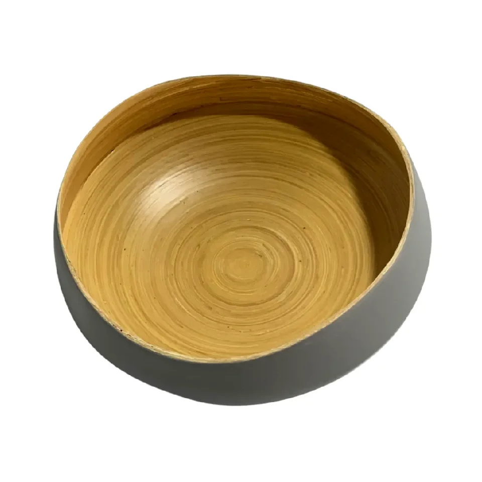 Luxurious Customized Bamboo Dinnerware Sets Vietnam Handpainted Rustic Pattern Tablewares Home Kitchen Light Stocked Sales