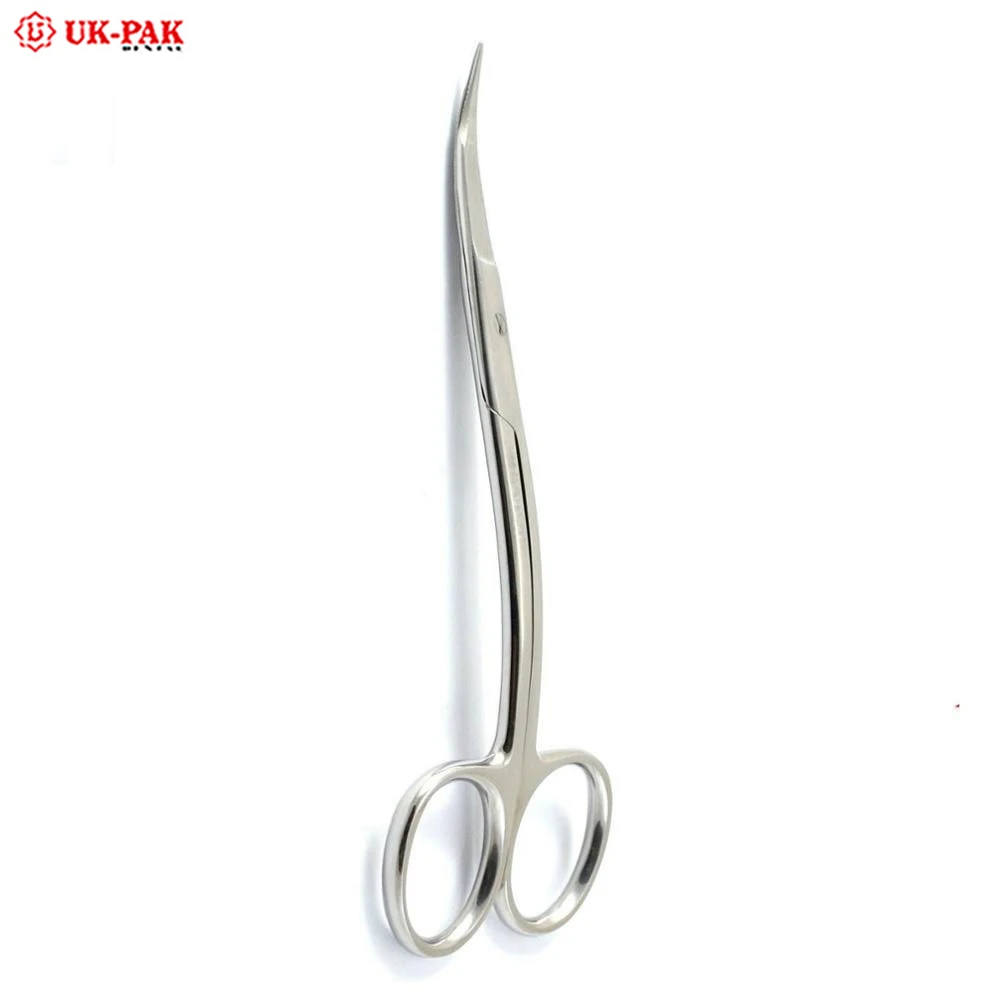 Surgical Goldman Gum Scissors 13cm Double Curved Dental Gum & Tissue scissor