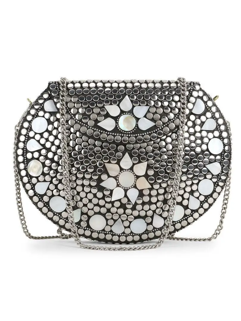 Small Metal Purse banjara gypsy hippy hobo Indian metal clutch bags