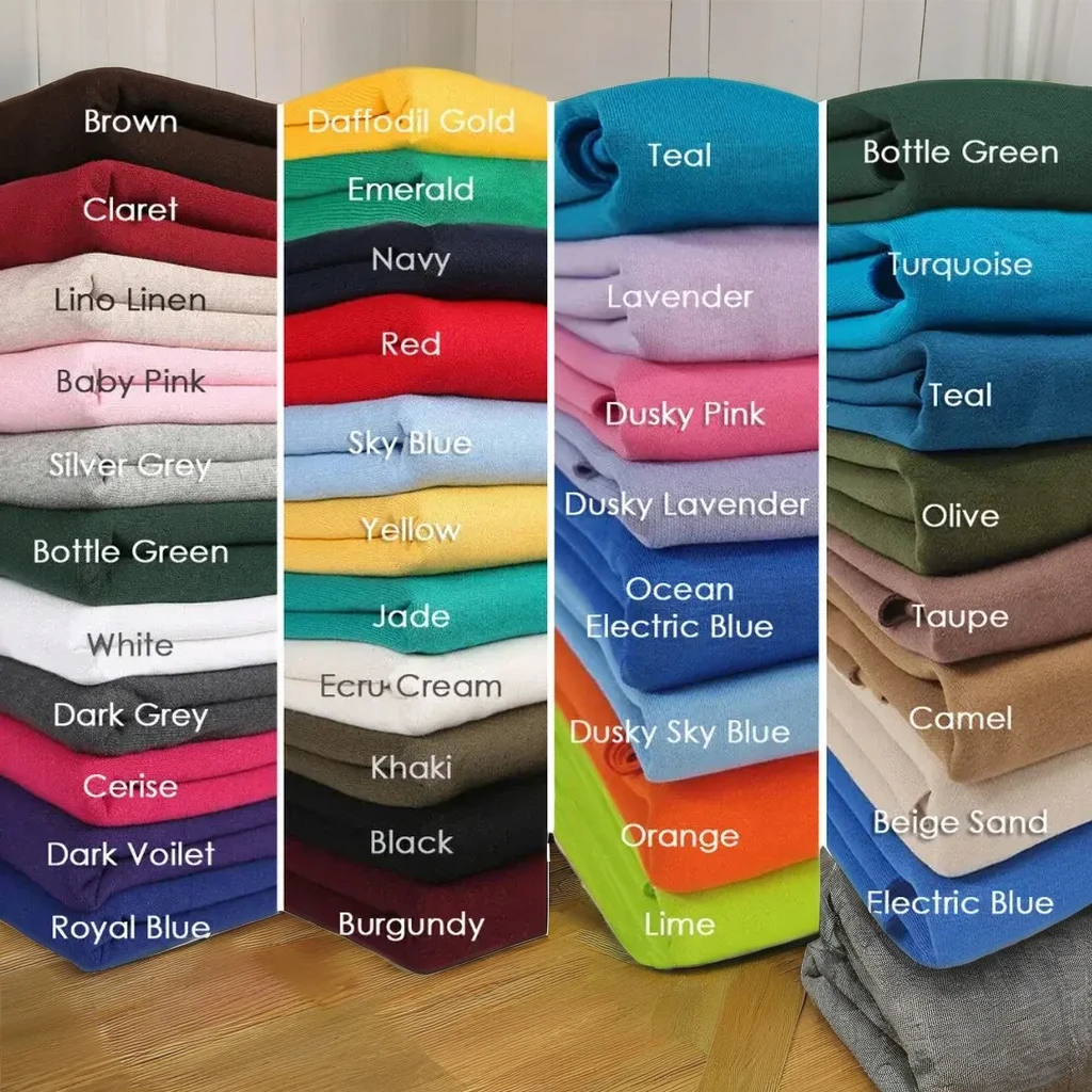 Bone Color French Terry Cotton Fabric 65% Cotton 35% Polyester Blended Fabric For Winter Clothing Brushed 3 Fleece Knitted Terry