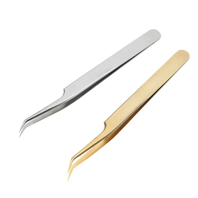 volume tweezers set with fiber tips stainless steel high quality dumout vetus classic volume eyelash tweezers set with logo