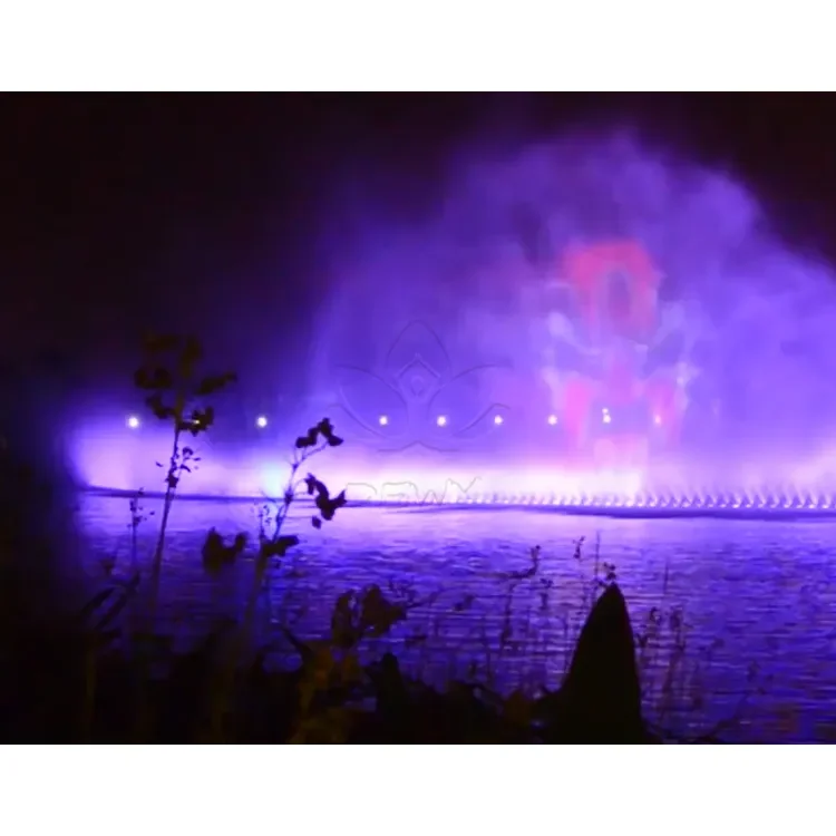 Low price free design Colorful Digital Printer Outdoor Water Screen Movie 3D Water Curtain Projection Water curtain fountain