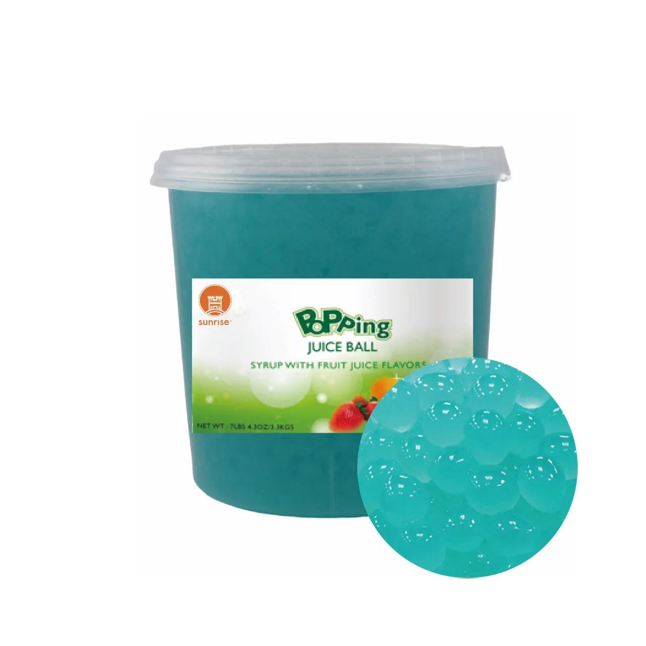 Bubble Tea Supplier Bubble Tea Ingredients Raspberry  Popping Boba Juice Ball