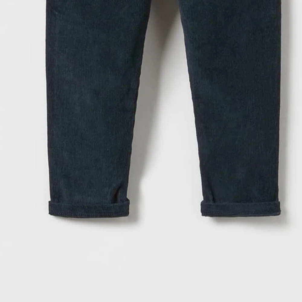 Custom High Quality Kids Solid Color Pants For Kids Boys / Regular Fit Jeans With An Adjustable Waistband And Button