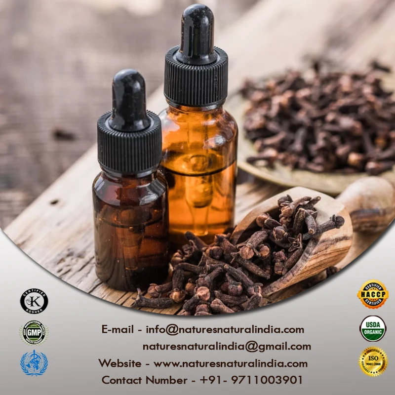 100% Natural and Organic Certified Clove Bud Oil Manufacturing Unit in India for Cosmetic raw Material