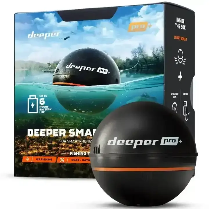 New Sales Deeper PRO+ Smart Sonar - GPS Portable Wireless Wi-Fi Fish Finder