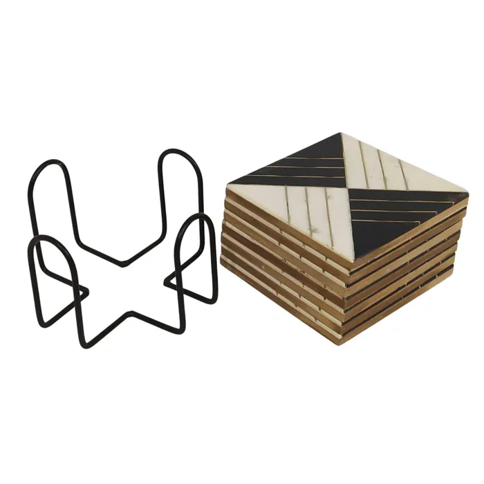 Luxury Tabletop Tea and Coffee Organizer Most Selling Epoxy Resin Coasters from Indian Supplier for Craft Mold Use