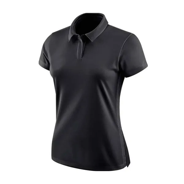 Custom Logo Lady Short Sleeve Polo T-Shirt 14 Zip Neck Women Polo T-Shirt Clothes Blank Ladies Sport Polo T-shirts