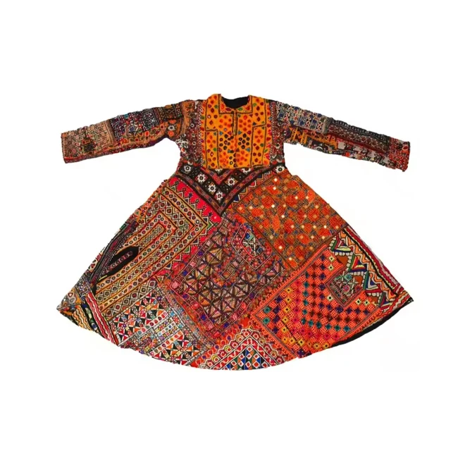 Buy Vintage Afghani Banjara Dress with Handcrafted Embroidery Unique and Comfortable Antique Design