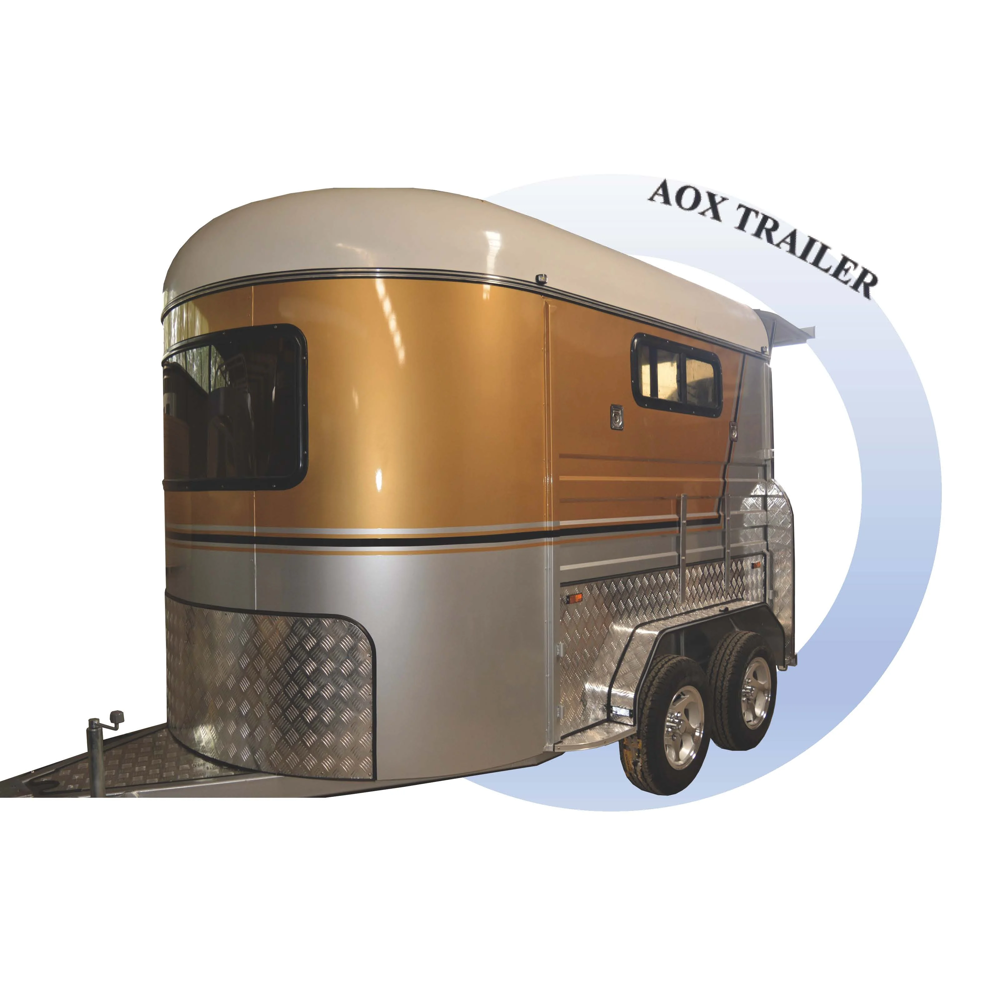 2024 New Product 2 Horse Trailer Angle Load Standard With No Rotting Floor Used 2HAL-S