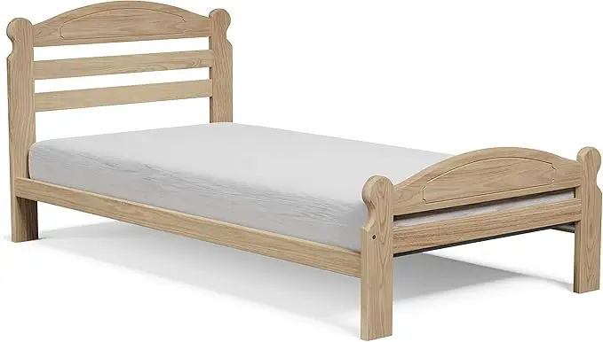 Wholesale Solid Natural Wood Beds Sturdy & Durable Available in Twin/Full/King/Queen Sizes Made in Vietnam