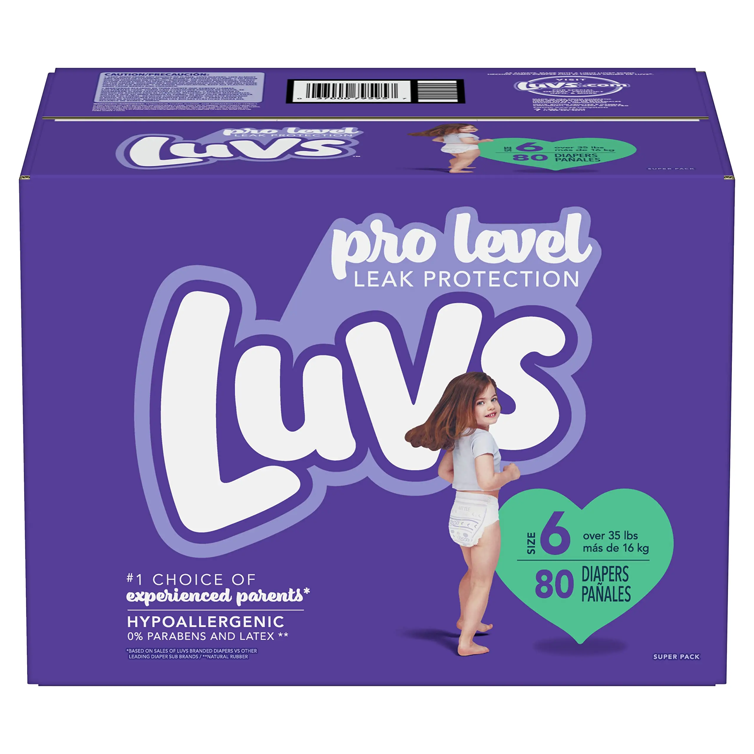 100% оригинальные детские подгузники Luvs Pampers