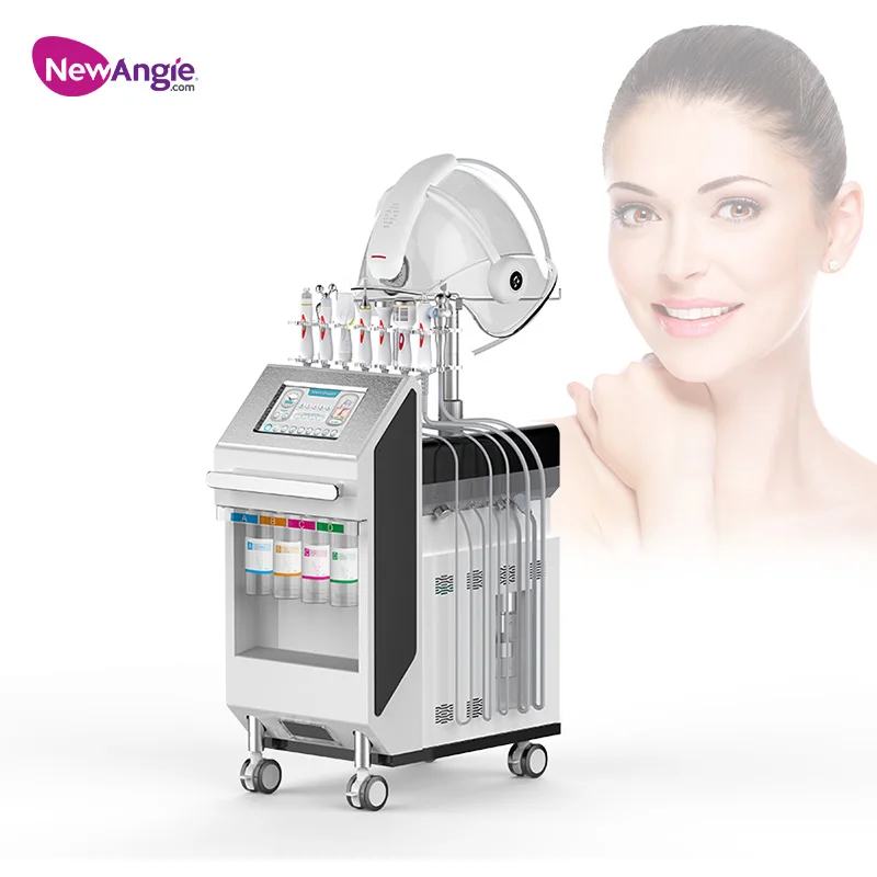 Newangie Multifunction H2o2 Hydra Dermabrasion Aqua Peel Oxygen Jet Facial Machine Hydra Water Dermabrasion Face Spa Machine