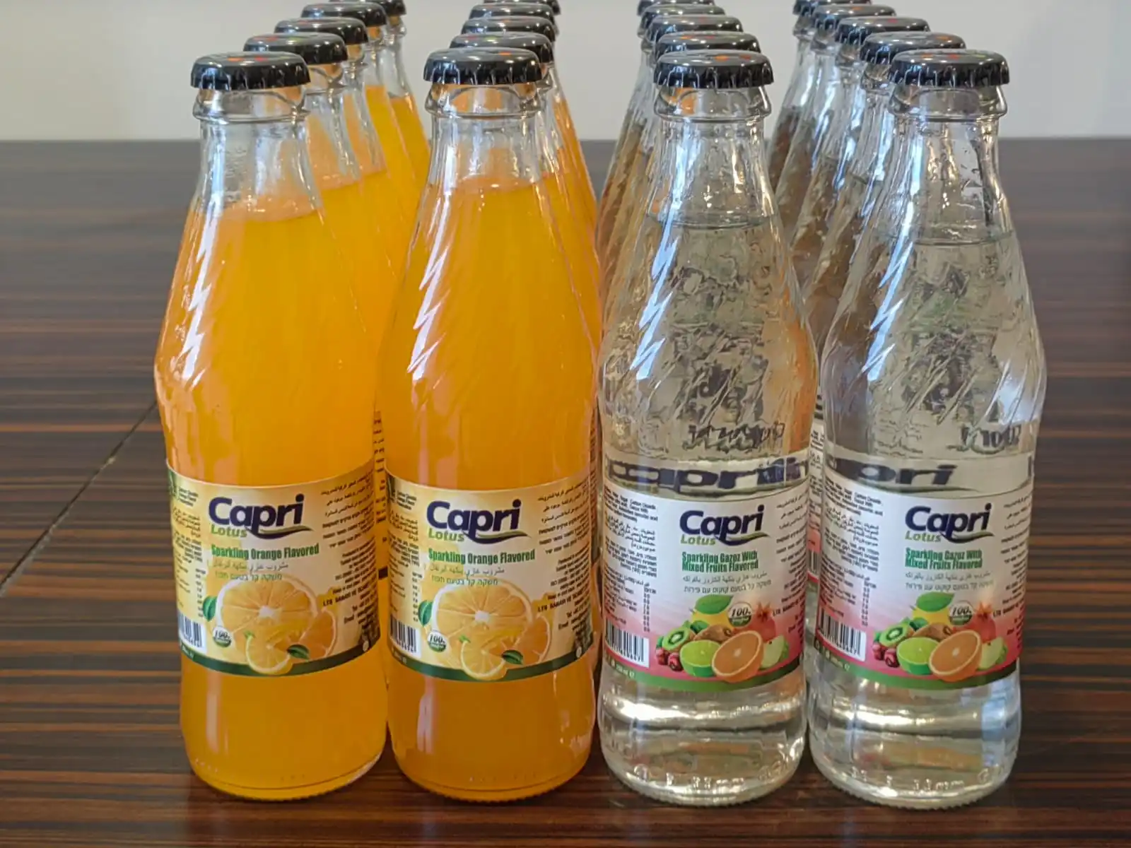 LOTUS CAPRI SPARKLING BLACKBERRY & BLACKCURRANT 200ML FLAVORED SOFT DRINK CARBONATED DRINK 250ml Glass Bottle Mineral FromTurkey