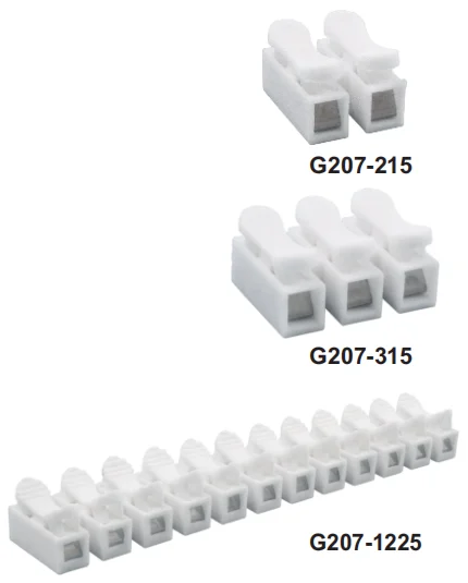 SiRON Press type Universal connecter CH-3 3-ways wire spring terminal block clip copper quick connect push in terminals