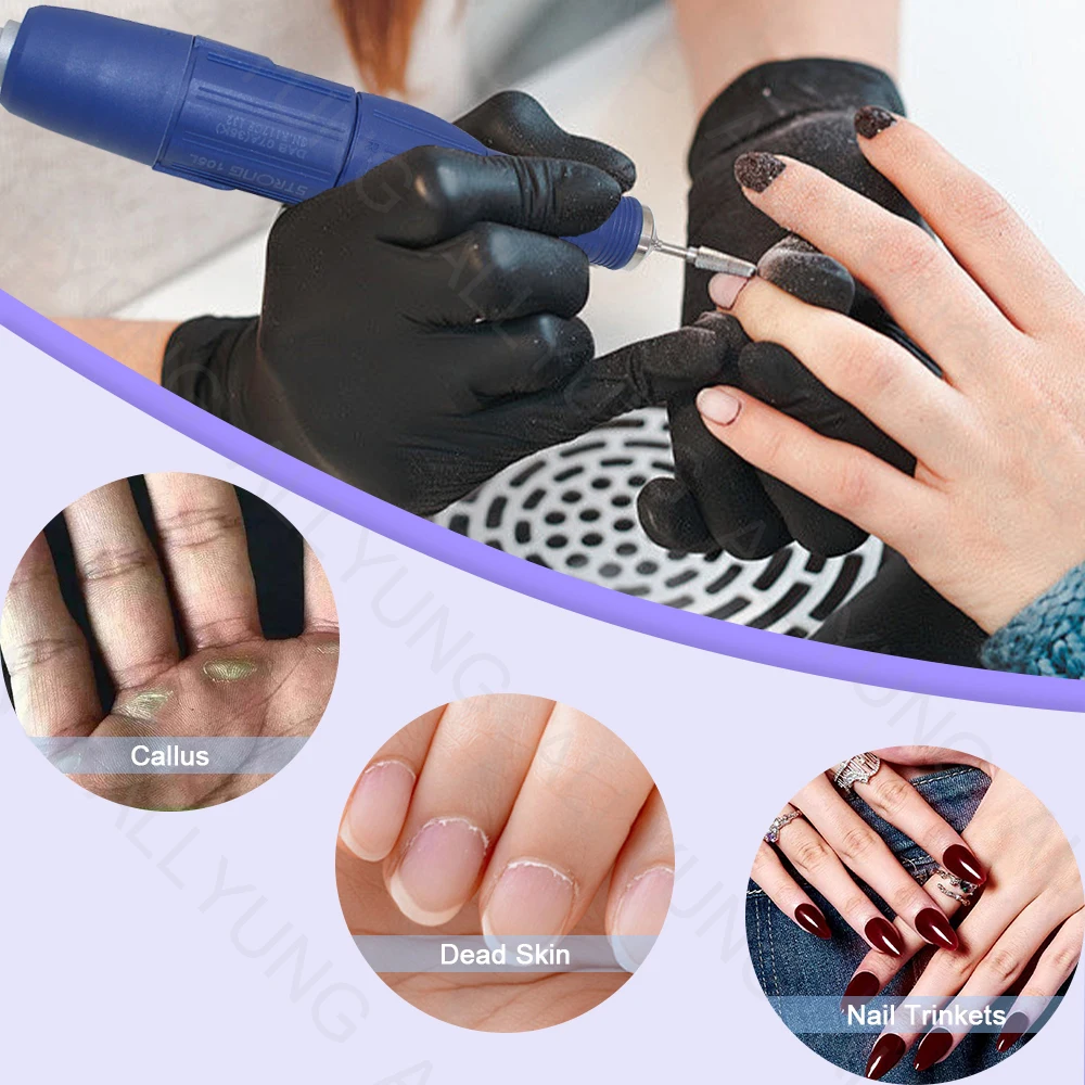 Portable Cordless 210 65W Nail Drill Machine 35000 RPM Micromotor High Quality Steel Plastic Pedicure Salon