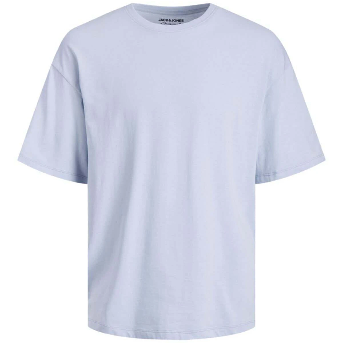 Men Loose Fit Short Length Embroidered Round Neck Poly Cotton T-Shirt