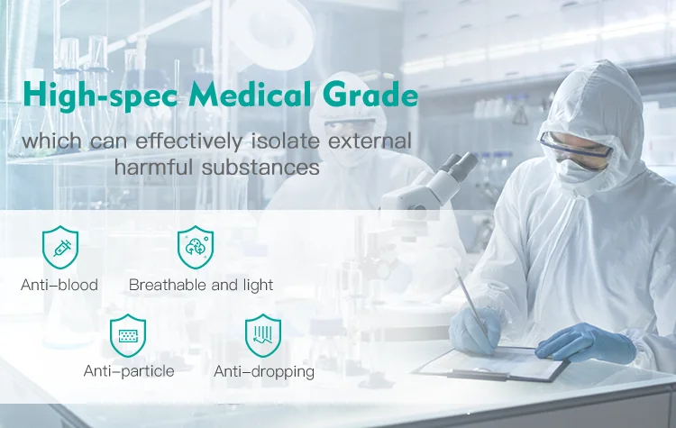 Avoid Blood Thick Extra Large Disposable Blue Boot Shoe Covers for Boots