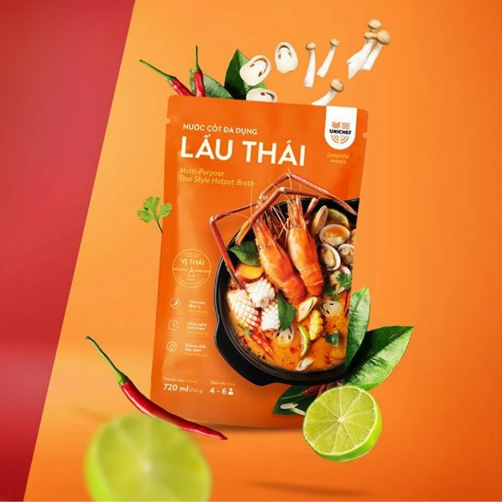 Hotpot Soup Fast Delivery Thai Style Hotpot Broth High-Grade Spicy And Sour Ready For Export Made In Vietnam Manufacturer
