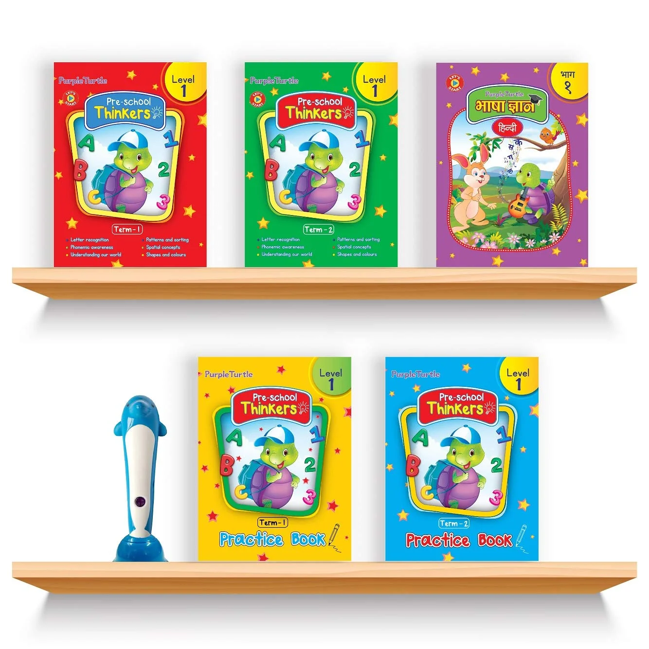 Purple Turtle Smart Preschool Talking Books with Talking Pen for Nursery Kids (Age 3+ year)