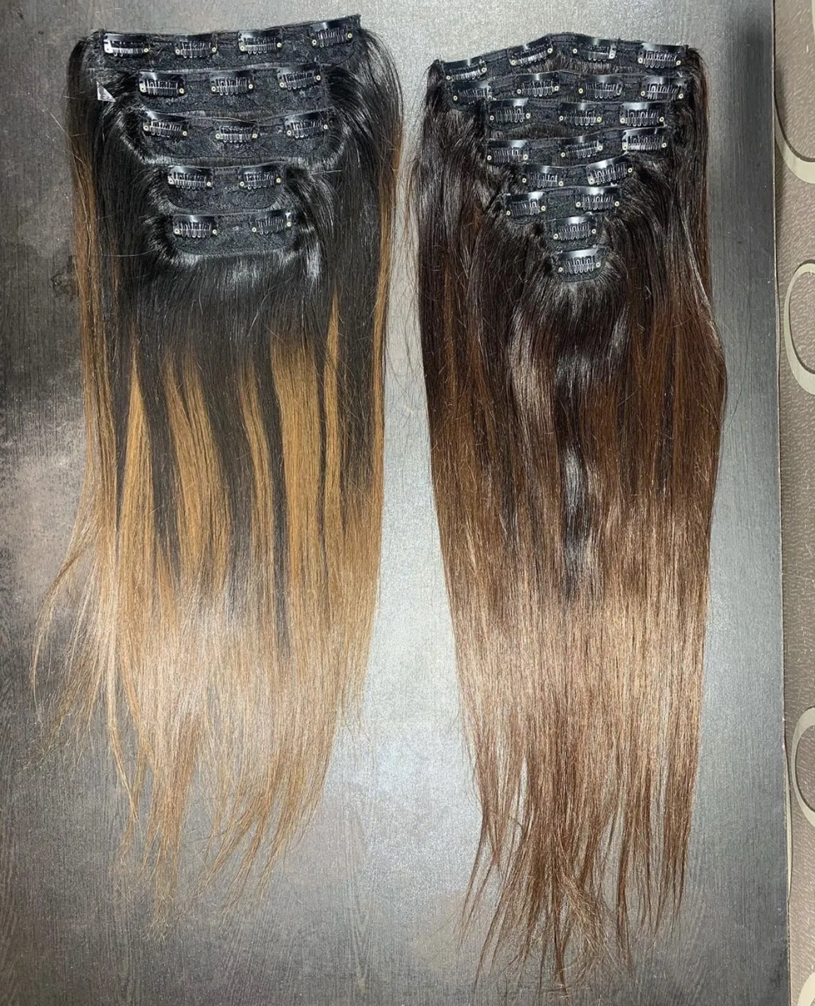 Transform Your Look in Minutes with Clip-In Hair Extensions 100% Unprocessed Human Hair Customized Color and Texture