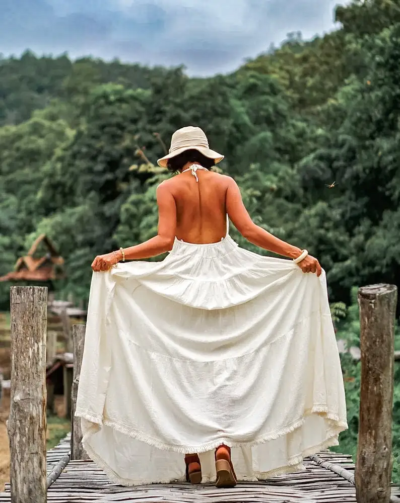 2024 Summer New Gown Dresses Maternity Dresses Photo Shoot Cotton Fabric Fashion Pregnancy Dress Photography