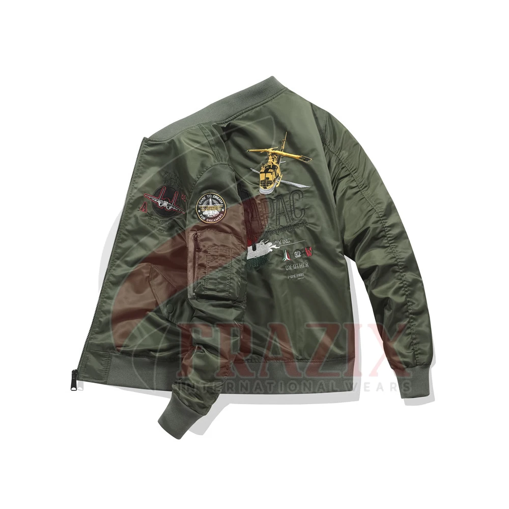 Private Label Men Winter Satin Bomber Jacket For Boy and men Oversize Plus Size Satin Bomber Jacket