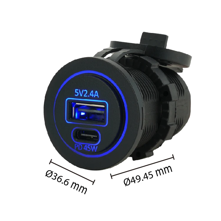 Hot selling products usb caravan charger socket car USB Socket ideal for Automotive
