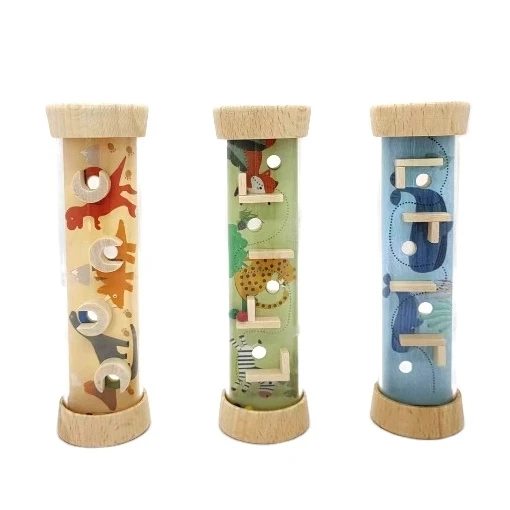 Portable Wooden Double Side Labyrinth Maze Tube Toy