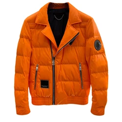 Fashion Elegance Causal Zipper Winter Letter Print Soild Color Padded Duck Light Down For Men Designer Custom Puffer Jacket